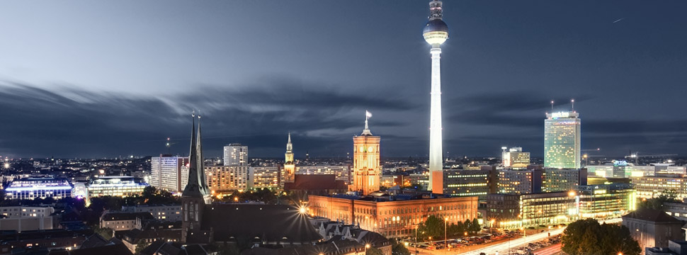 EDI, Berlin, Deutschland, Nacht, Impuls, Handel, Partnerschaft, Partner, city, Stadtleben, Rathaus, Fernsehturm,